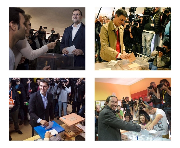 Empate a 162 escaños entre los bloques PP-C’s y PSOE-Podemos-IU