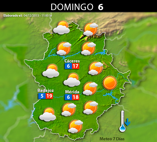 Previsión en Extremadura para este puente de la Constitución (5 al 8 de Diciembre)
