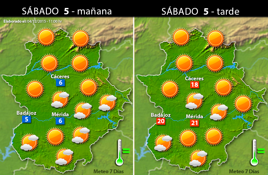 Previsión en Extremadura para este puente de la Constitución (5 al 8 de Diciembre)