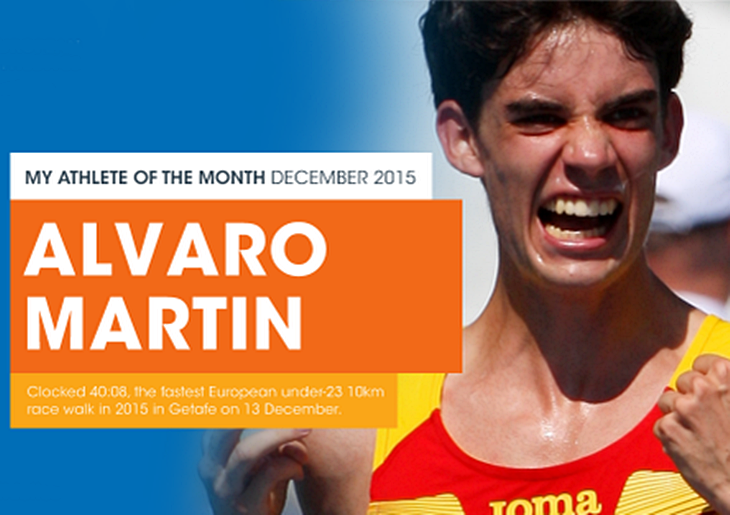 El extremeño Álvaro Martín, candidato a mejor atleta europeo de diciembre