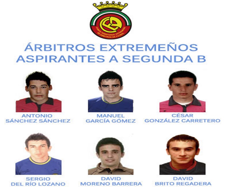 Seis árbitros extremeños optan a ascender a 2ºB