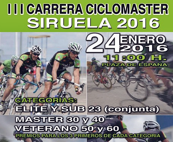 Siruela abrirá el calendario de ciclismo Máster de Extremadura