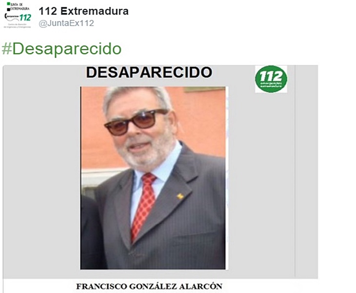 Desaparece un hombre de 63 años en Mérida