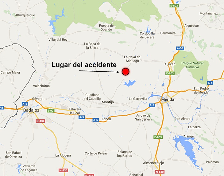 Pierde la vida en un accidente en las cercanías de Montijo