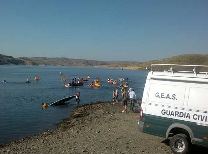 Rescatan el cuerpo sin vida de una joven en el pantano de Alange