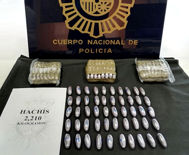 Detenido en la estación de autobuses de Cáceres con más de 2.000 gramos de hachís