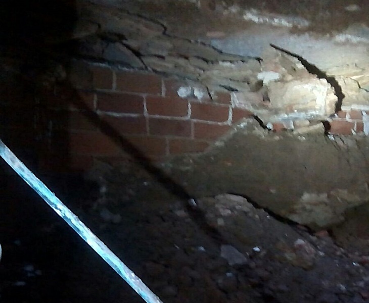 Desplome en una vivienda del casco Antiguo de Badajoz