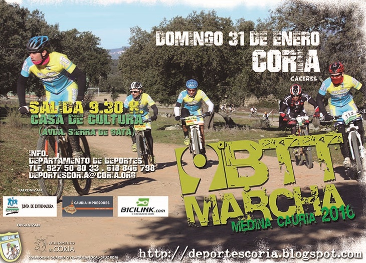 Coria celebrará la IX edición de la Marcha BTT Medina Cauria