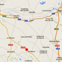 Una mujer en estado crítico tras una salida de vía en la provincia pacense