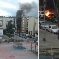 Arden varios vehículos en Mérida