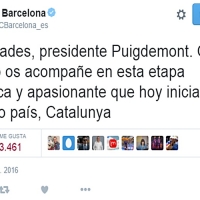 El FC. Barcelona felicita al nuevo presidente de “su país”