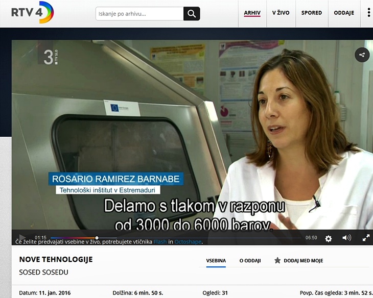 La Torta del Casar, en la televisión eslovena