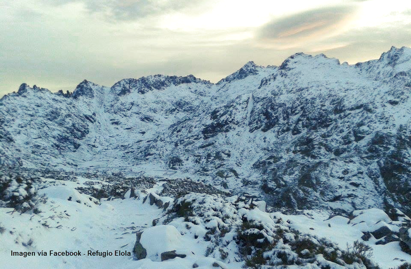 Gredos registra una de las poca nevadas del invierno