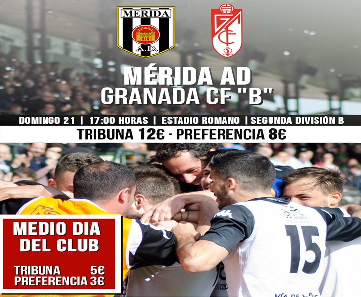 El encuentro Mérida – Granada B decretado medio día del club