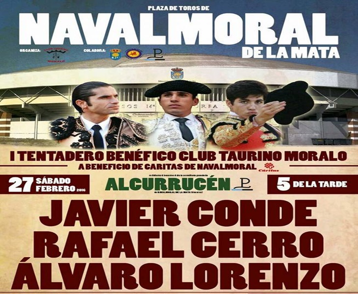 Tentadero taurino en Navalmoral a favor de Cáritas