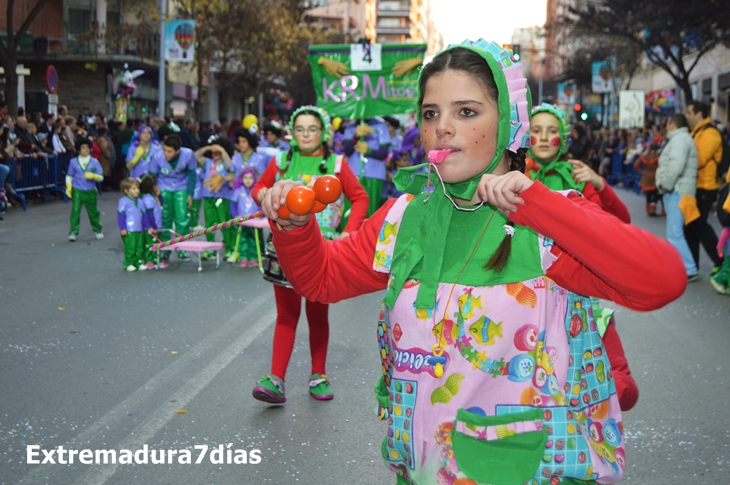 Reportaje del Desfile Infantil de comparsas de Badajoz