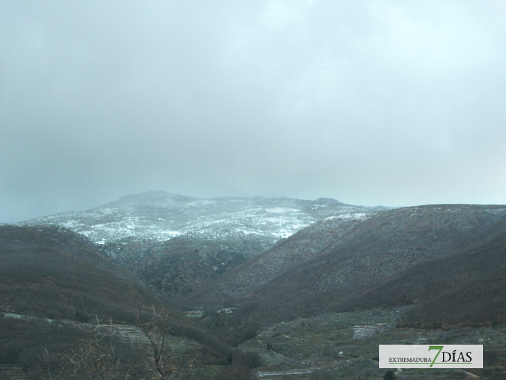 Cae menos nieve de la prevista en el norte de Cáceres