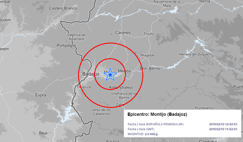 Se registra un pequeño terremoto con epicentro en Montijo (Ba) ¿Lo has sentido?