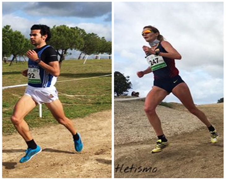 Ricardo Rosado y Teresa Urbina, campeones de Extremadura de cross