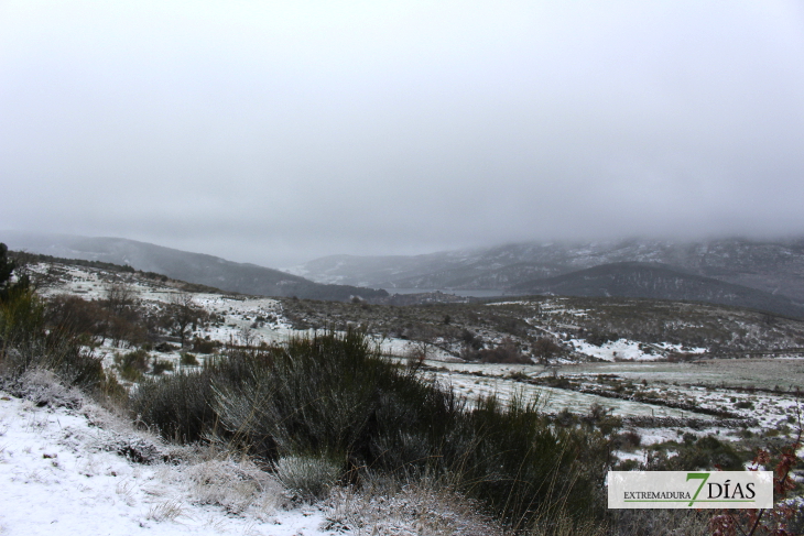 Cae menos nieve de la prevista en el norte de Cáceres