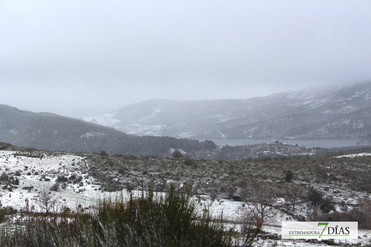 Cae menos nieve de la prevista en el norte de Cáceres