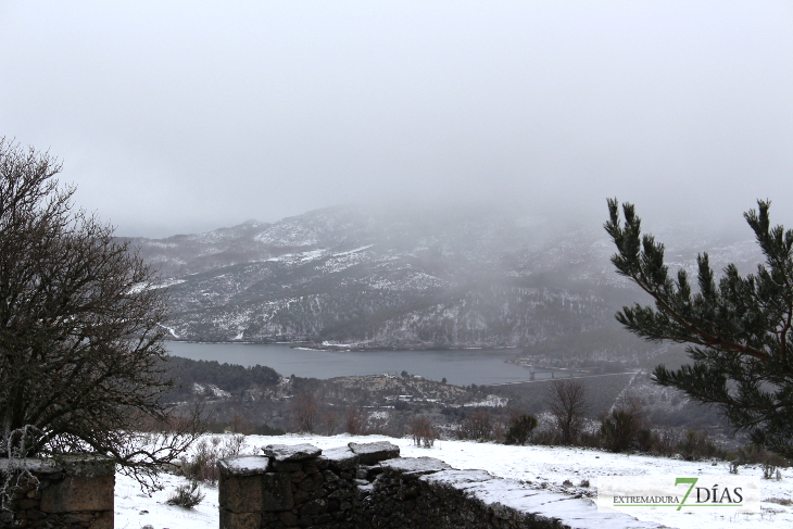 Cae menos nieve de la prevista en el norte de Cáceres