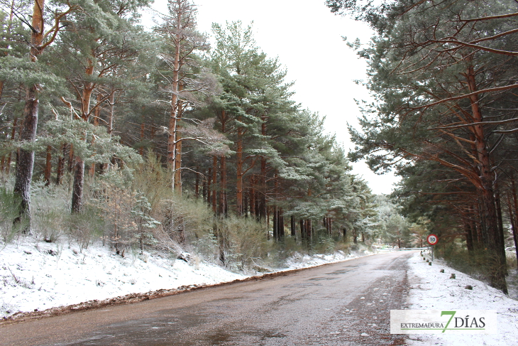 Cae menos nieve de la prevista en el norte de Cáceres