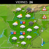 Previsión meteorológica en Extremadura. Días 25, 26 y 27 de febrero