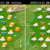 Previsión meteorológica en Extremadura. Días 24, 25 y 26 de febrero