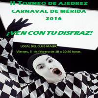 Mérida acogerá el Torneo de Ajedrez Carnaval 2016