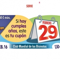 La ONCE lanza un cupón que sólo se podrá volver a comprar en 2020