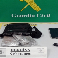 Detenido en Don Benito portando un kilo de heroína en su coche