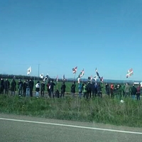 Familias de etarras se manifiestan en la Cárcel de Badajoz