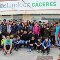 El IES Vía de la Plata de Casar de Cáceres disfruta del programa PROADES de pádel