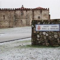 Primera nevada de la temporada en la sierra sur de Badajoz