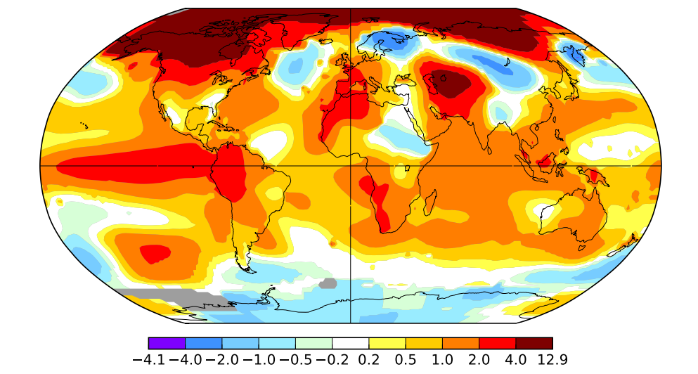 Enero de 2016 ha sido el más cálido desde que se tienen registros