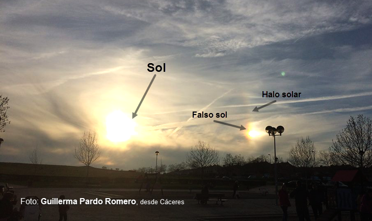 Se observan desde Extremadura dos soles al atardecer ¿Qué explicación tiene?
