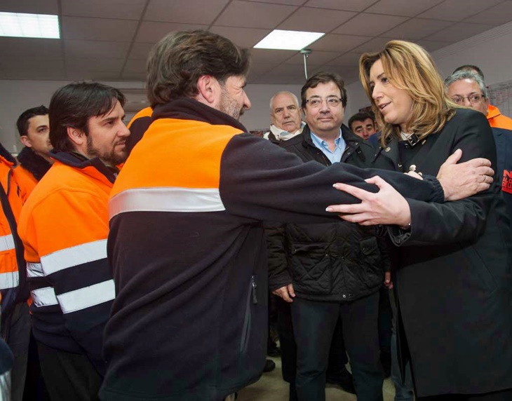 Vara y Susana Díaz suman esfuerzos para evitar el cierre de Aguablanca