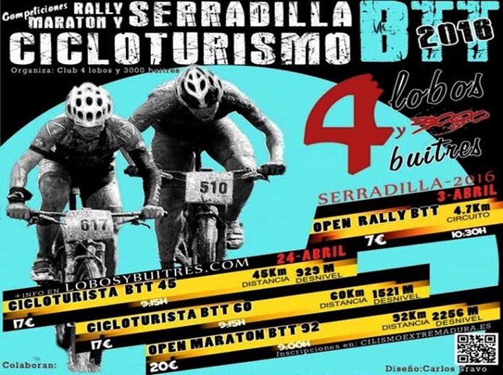 El CD 4 Lobos y 3000 Buitres organiza una prueba para el Open Rally de BTT