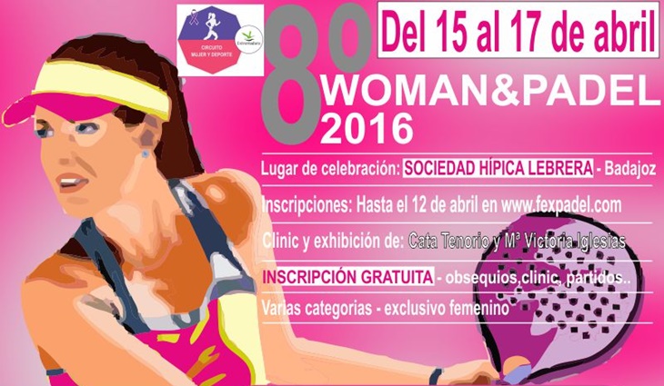Badajoz será sede del Woman &amp; Pádel 2016