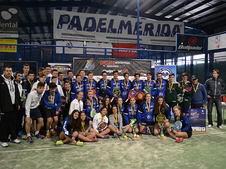 El Fit Point, campeón del nacional de pádel cadete en Mérida