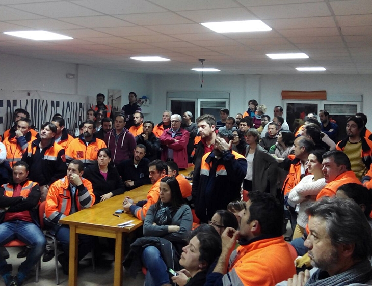 Los mineros de Aguablanca celebran el acuerdo alcanzado con la empresa