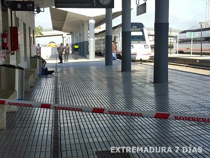 Un escape de amoniaco obliga a cerrar la estación de tren de Badajoz