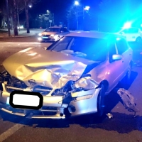 Una joven resulta herida en un accidente de tráfico en Badajoz