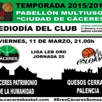 El Cáceres Patrimonio declara el partido frente al líder “Medio día del club”