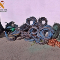 Dos detenidos por robar 1.000 kilos de cable del silo de Villafranca