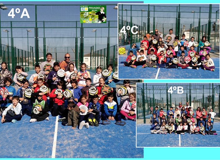 La AD Atavas acerca el pádel a los escolares del CEIP Francisco Valdés