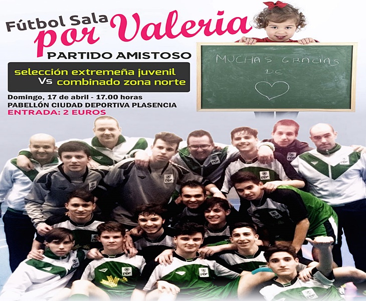 La Federación Extremeña de Fútbol se vuelca con la causa de Valeria