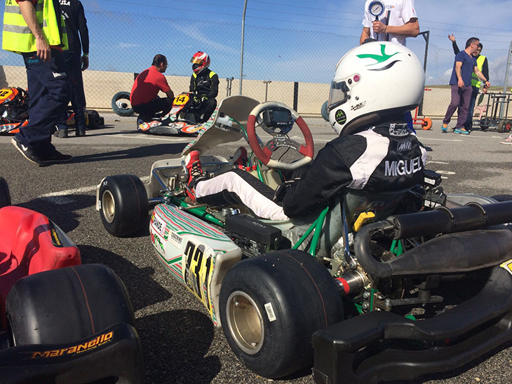 Gran actuación de los extremeños en el Campeonato de Andalucía de Karting