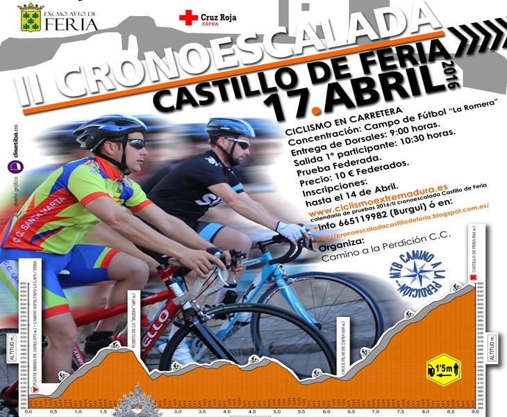 Dureza y belleza se unen en la II Cronoescalada al Castillo de Feria